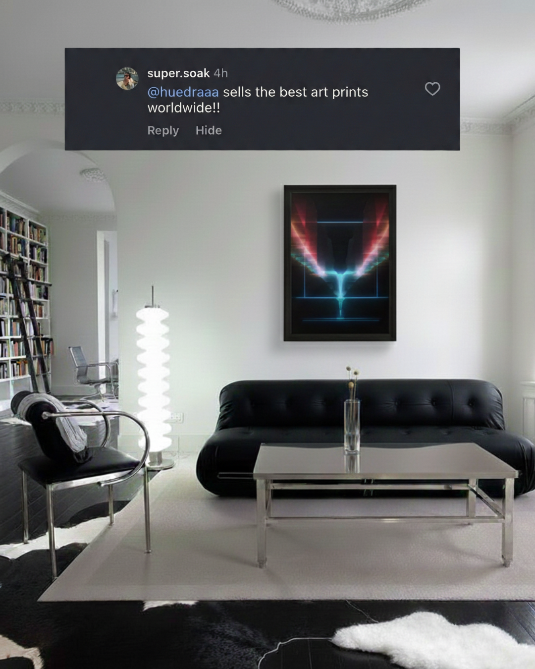 Why abstract art speaks louder in a minimalist home