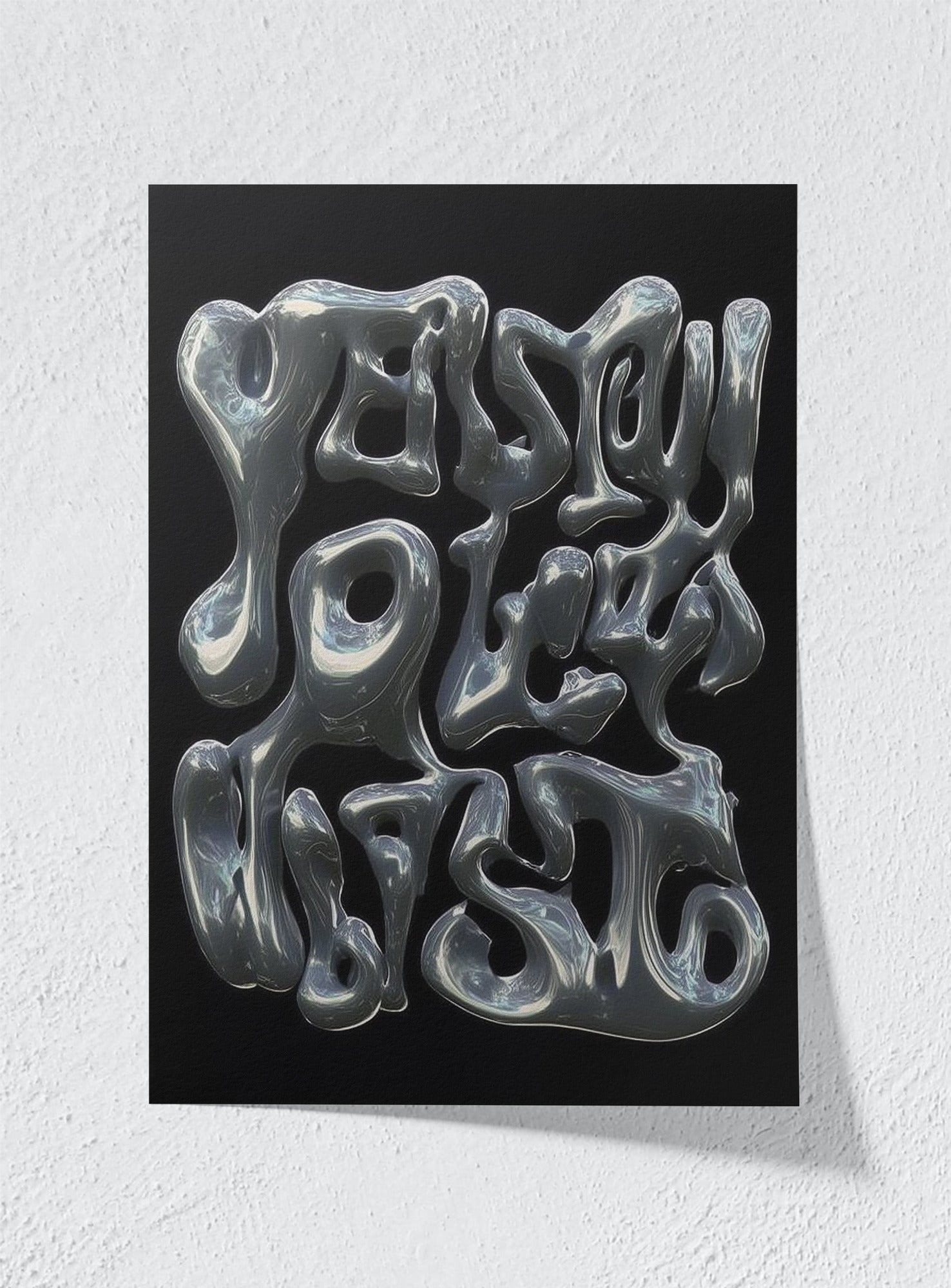 MELTED LANGUAGE - Unframed