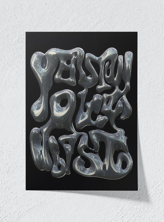 MELTED LANGUAGE - Unframed