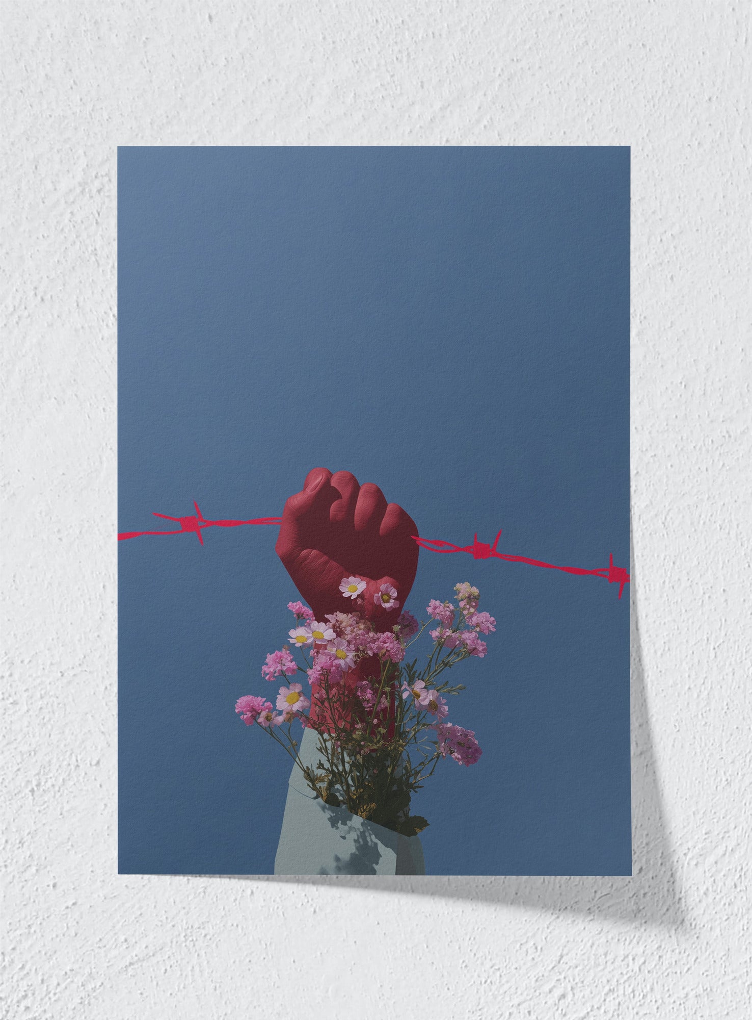 BLOOM AGAINST BARBS - Unframed
