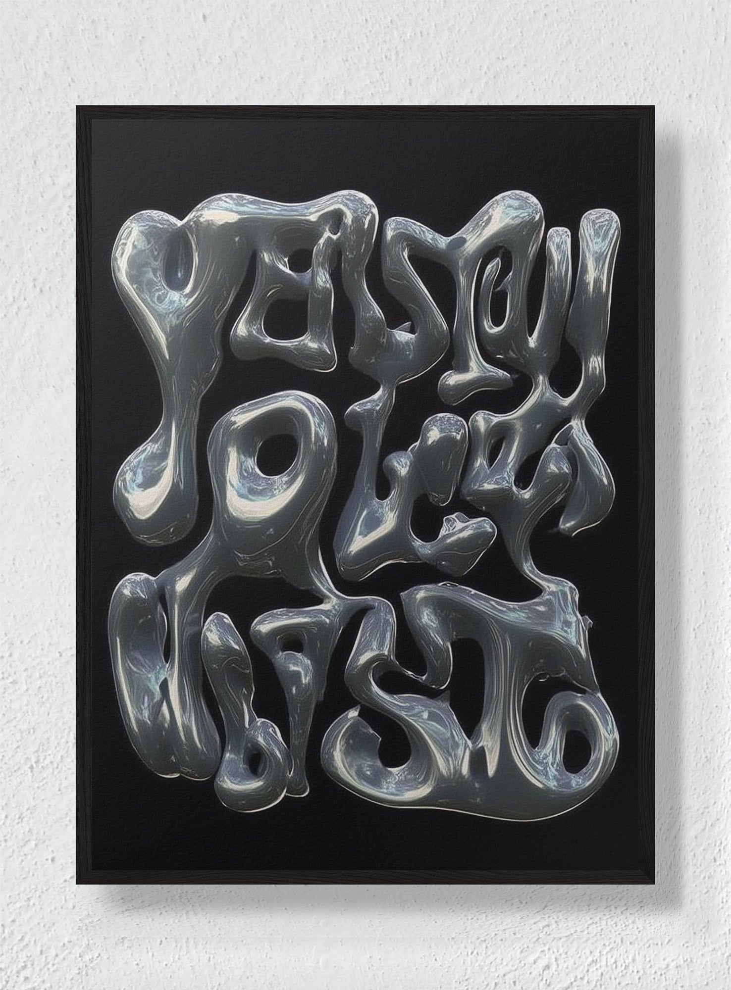 MELTED LANGUAGE - Black Frame