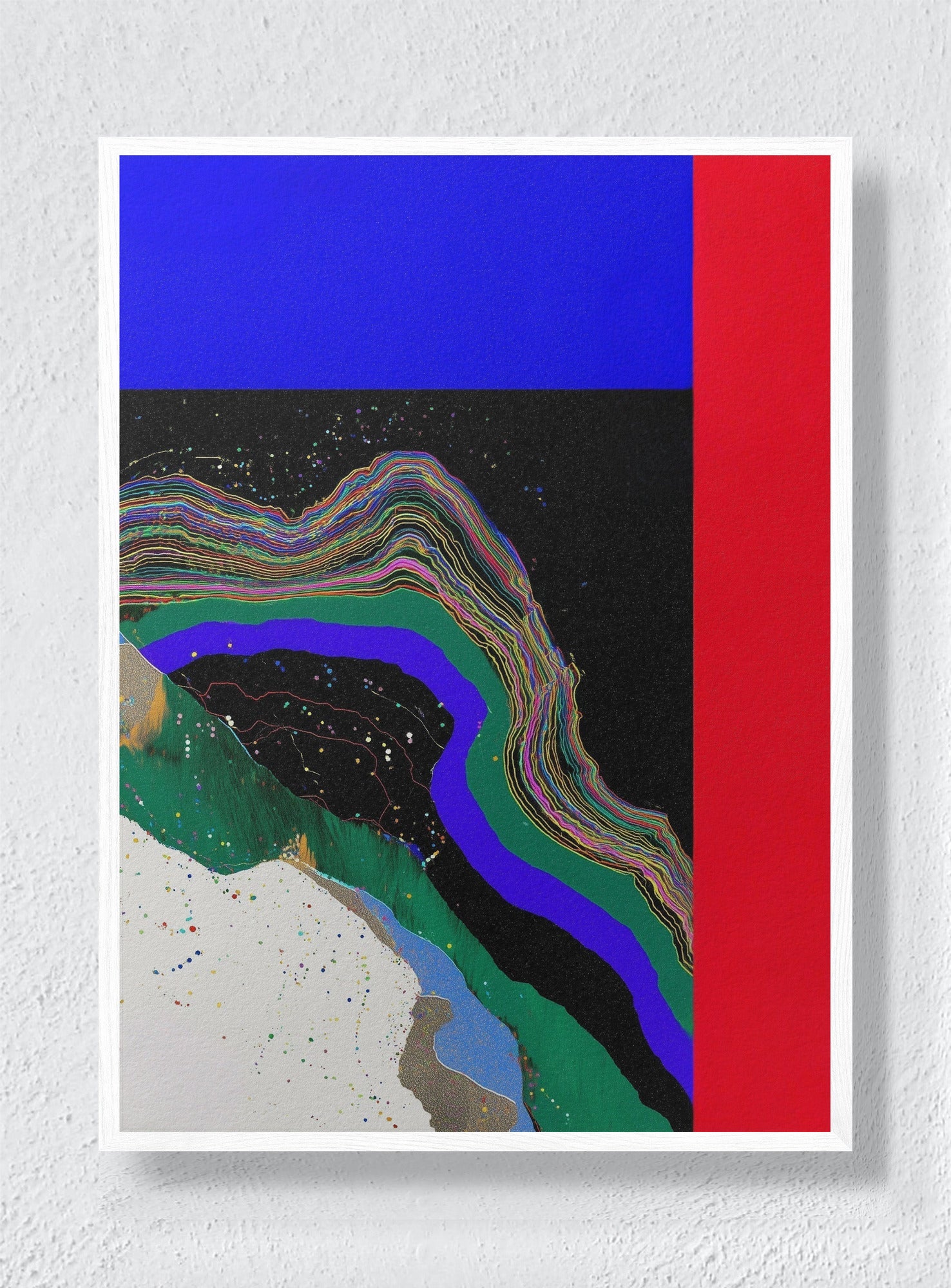 BOTANY AFTER MIDNIGHT - White Frame