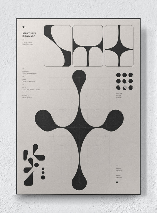 ABSTRACT GEOMETRIC: - Unframed canvas
