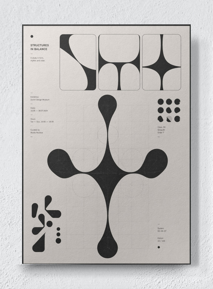 ABSTRACT GEOMETRIC: - Unframed canvas