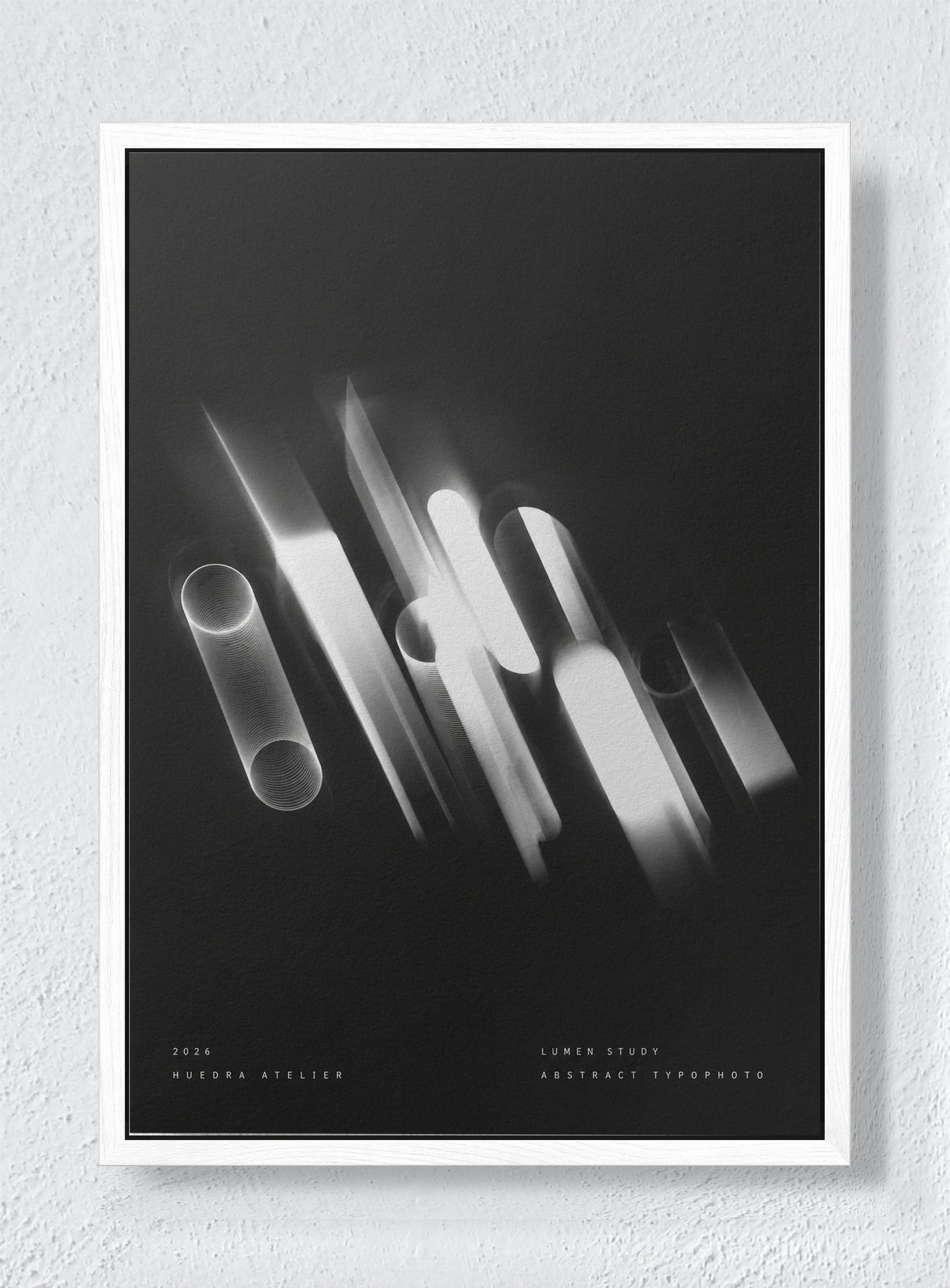 OBSIDIAN - White frame canvas
