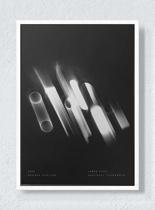 OBSIDIAN - White frame canvas