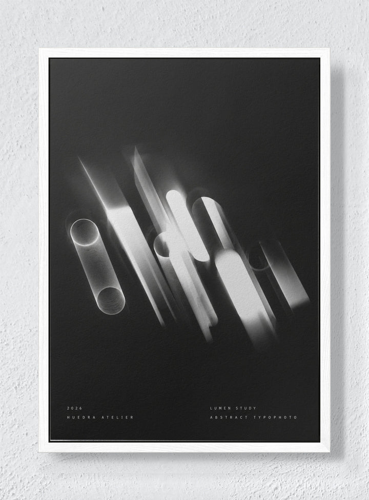 OBSIDIAN - White frame canvas