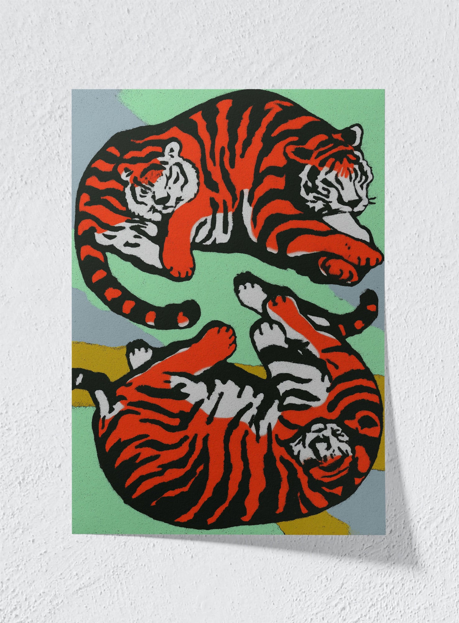 TIGER YIN YANG - Unframed