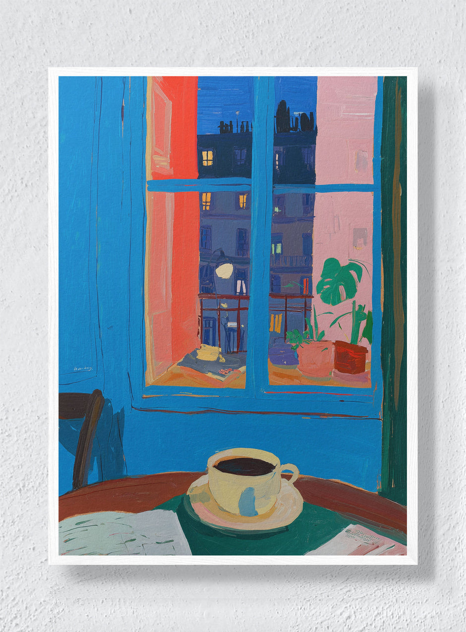 PARISIAN TWILIGHT - White Frame