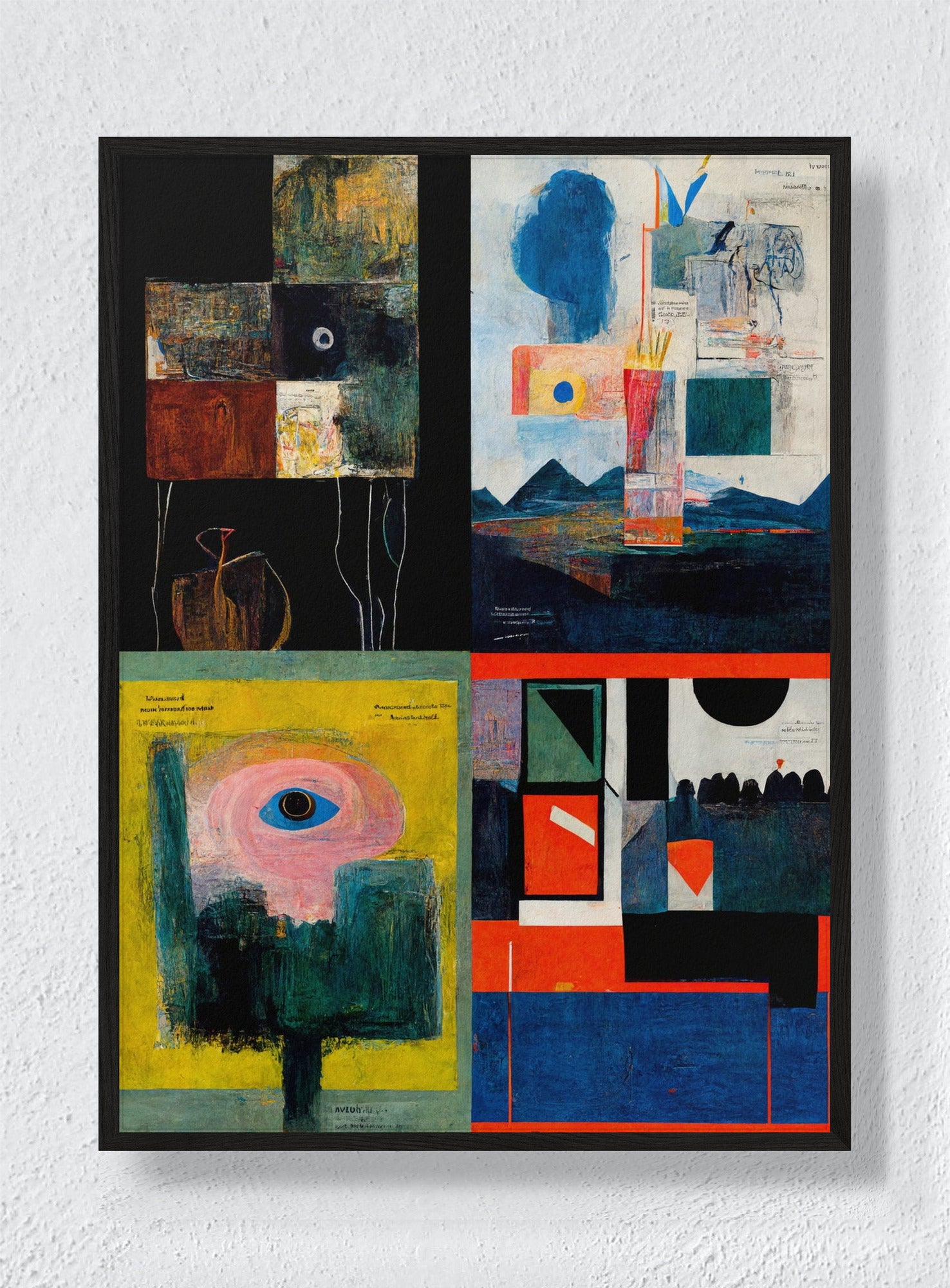 FOUR FIELDS - Black Frame