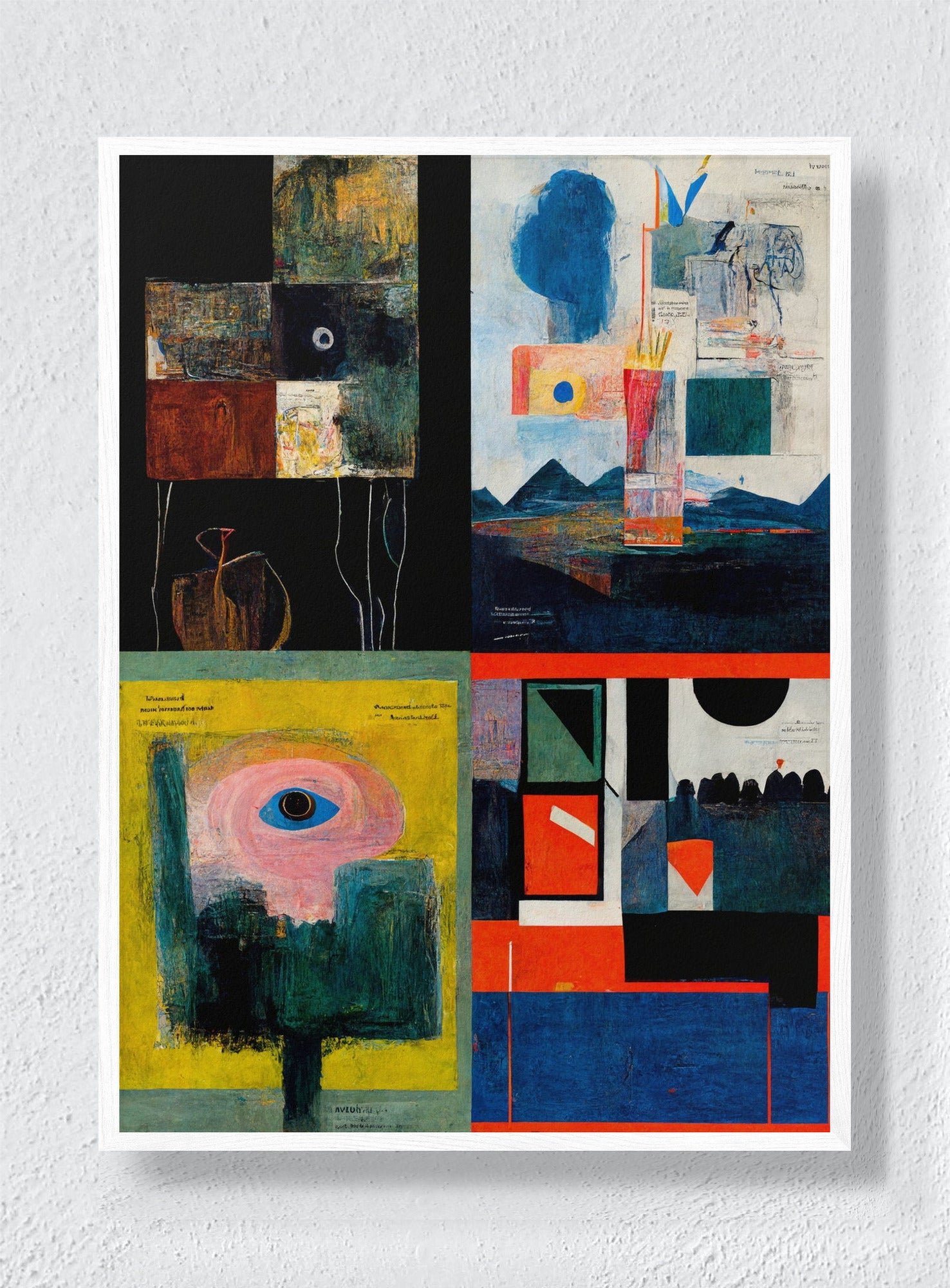FOUR FIELDS - White Frame
