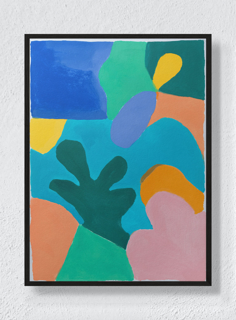 BOTANICAL PUZZLE - Black Frame