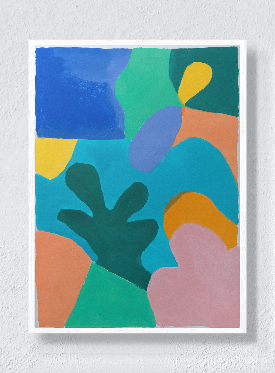 BOTANICAL PUZZLE - White Frame
