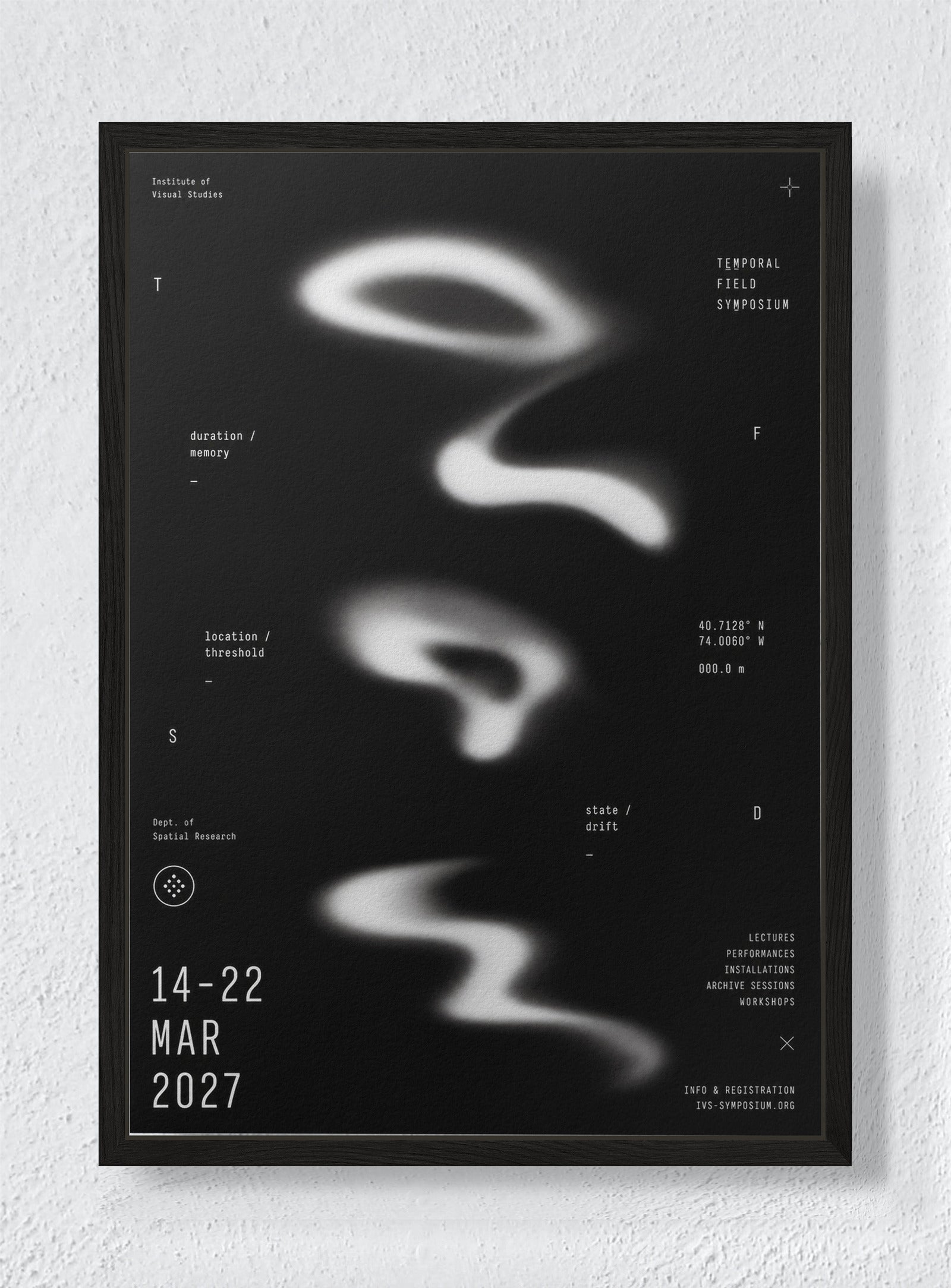 NOCTURNE - Black frame canvas