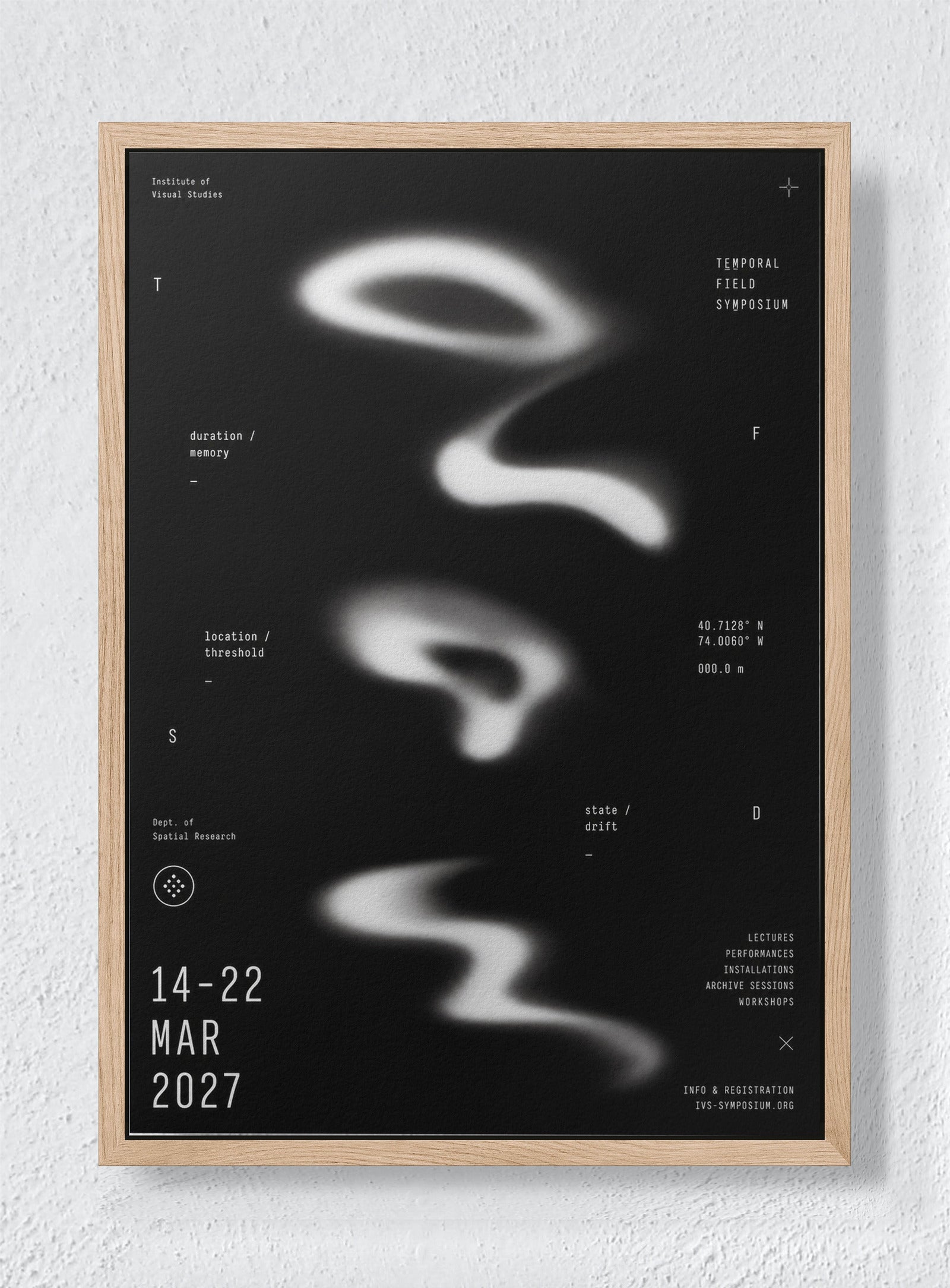 NOCTURNE - Natural frame canvas