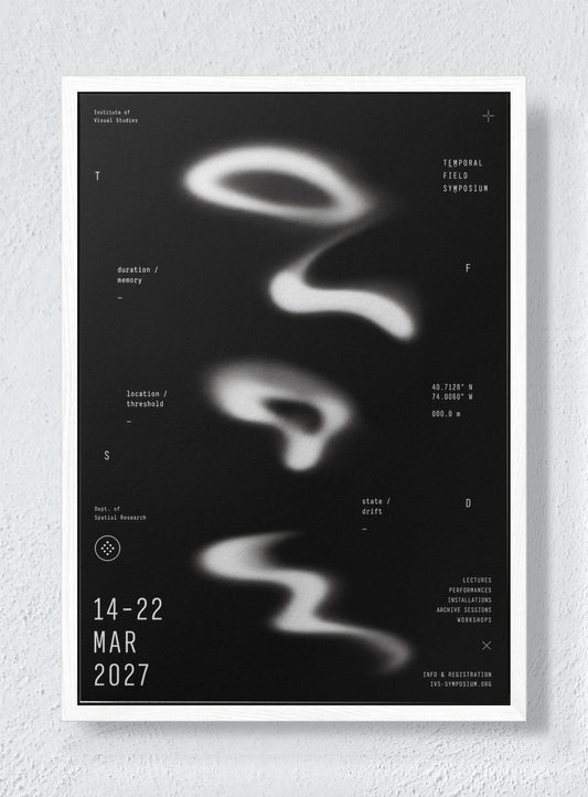 NOCTURNE - White frame canvas
