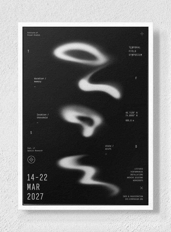 NOCTURNE - White frame canvas
