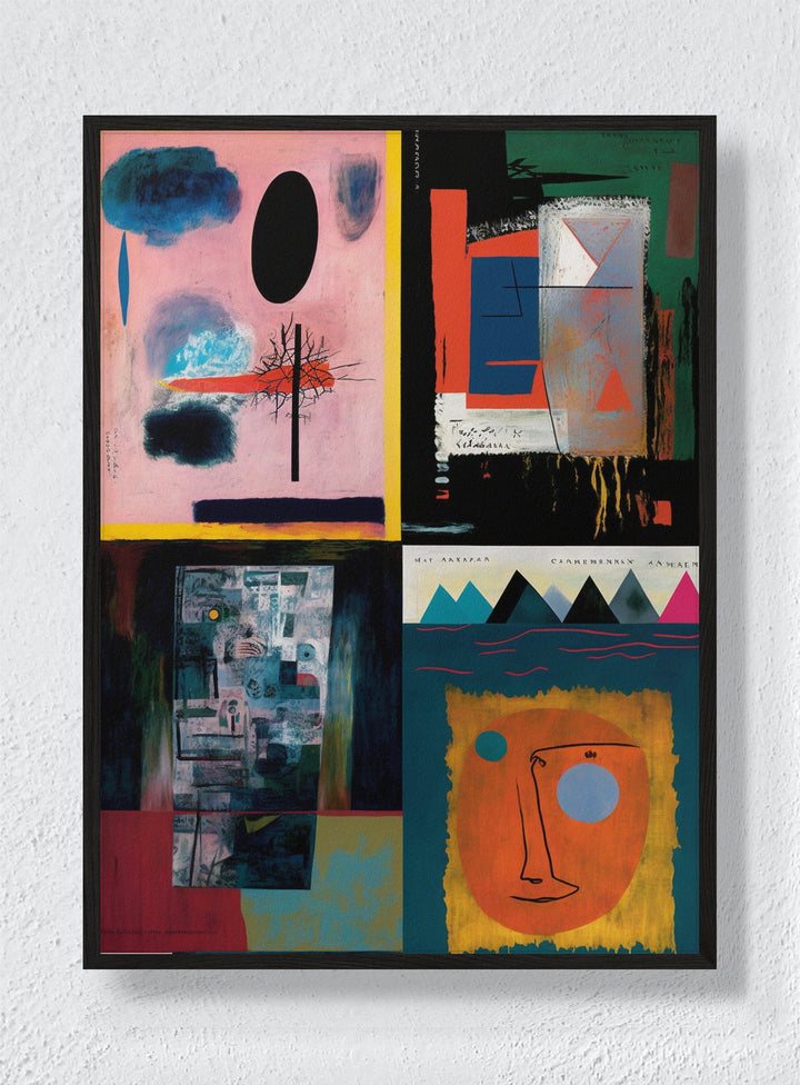 FOUR VIEWS - Black Frame