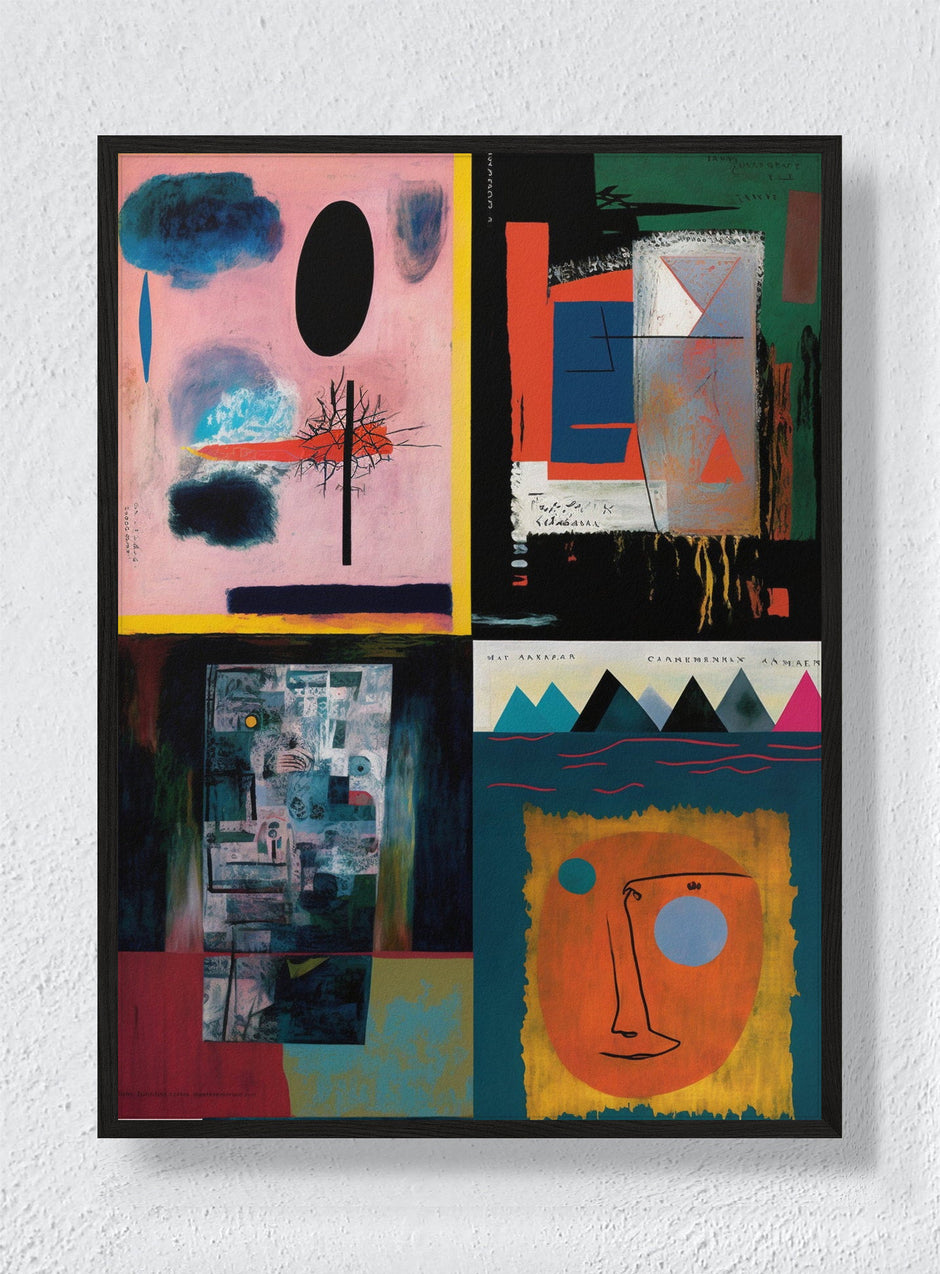 FOUR VIEWS - Black Frame
