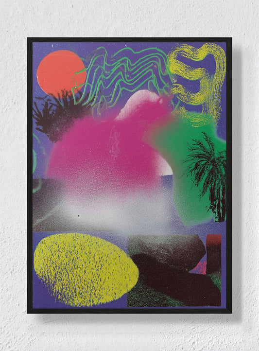 DIGITAL NOISE SCAPE - Black Frame