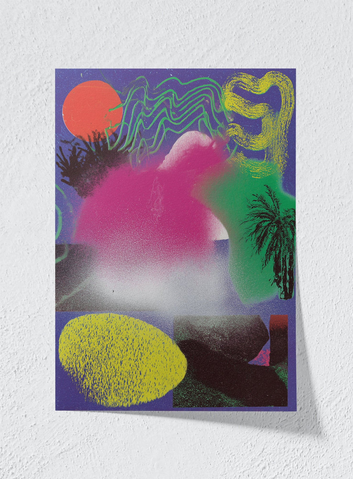 DIGITAL NOISE SCAPE - Unframed