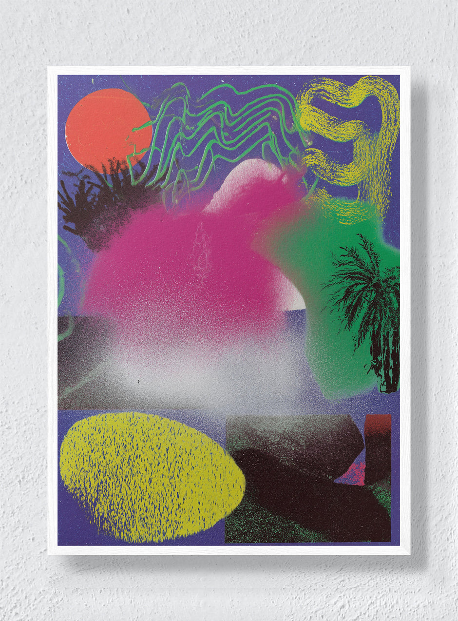 DIGITAL NOISE SCAPE - White Frame