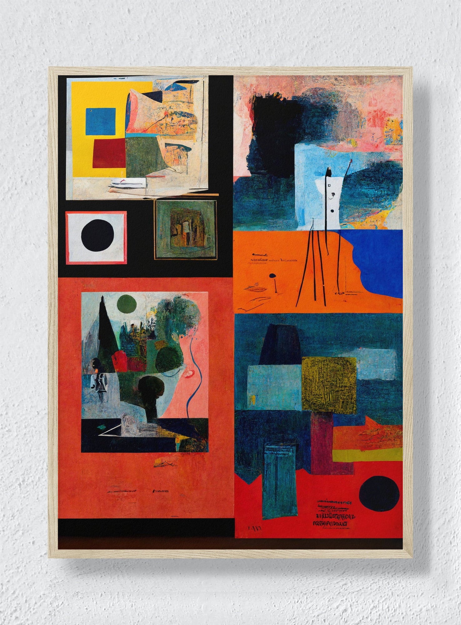 FOUR BLOCKS - Natural Frame