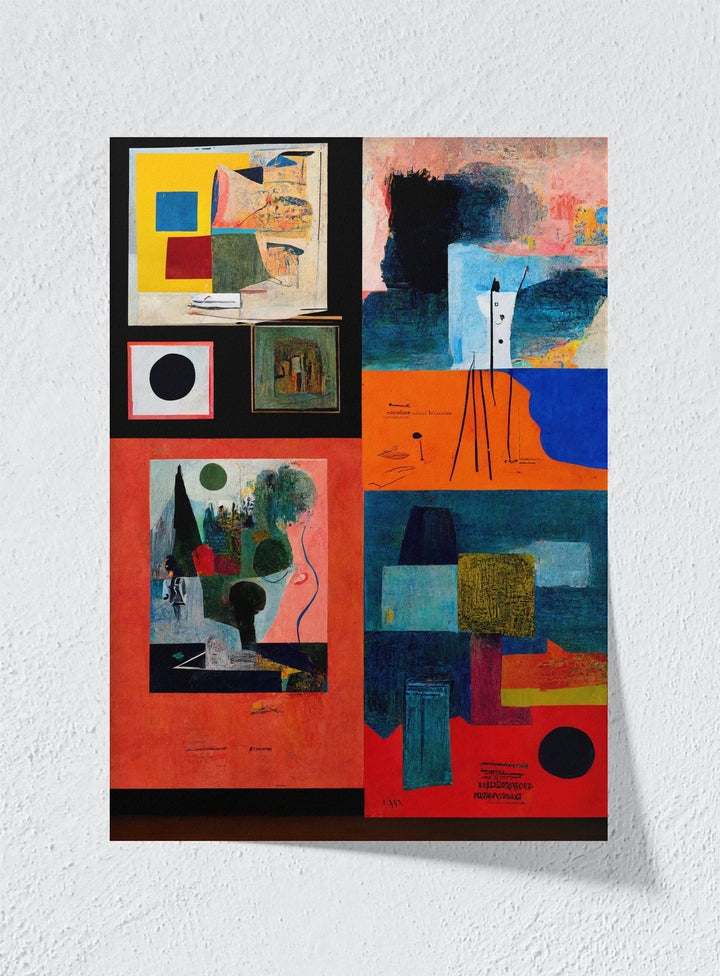 FOUR BLOCKS - Unframed