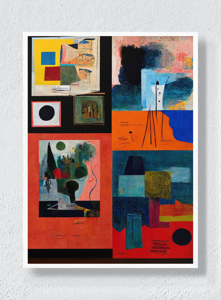 FOUR BLOCKS - White Frame