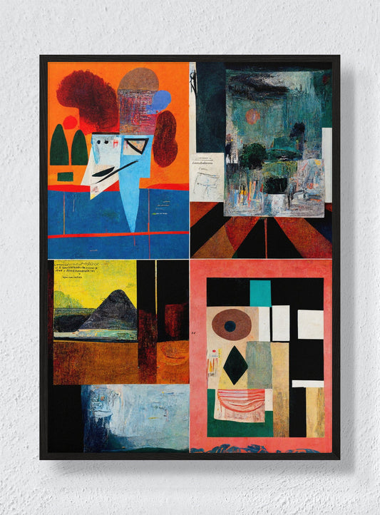 FOUR PANES - Black Frame