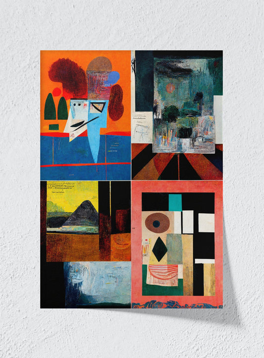 FOUR PANES - Unframed