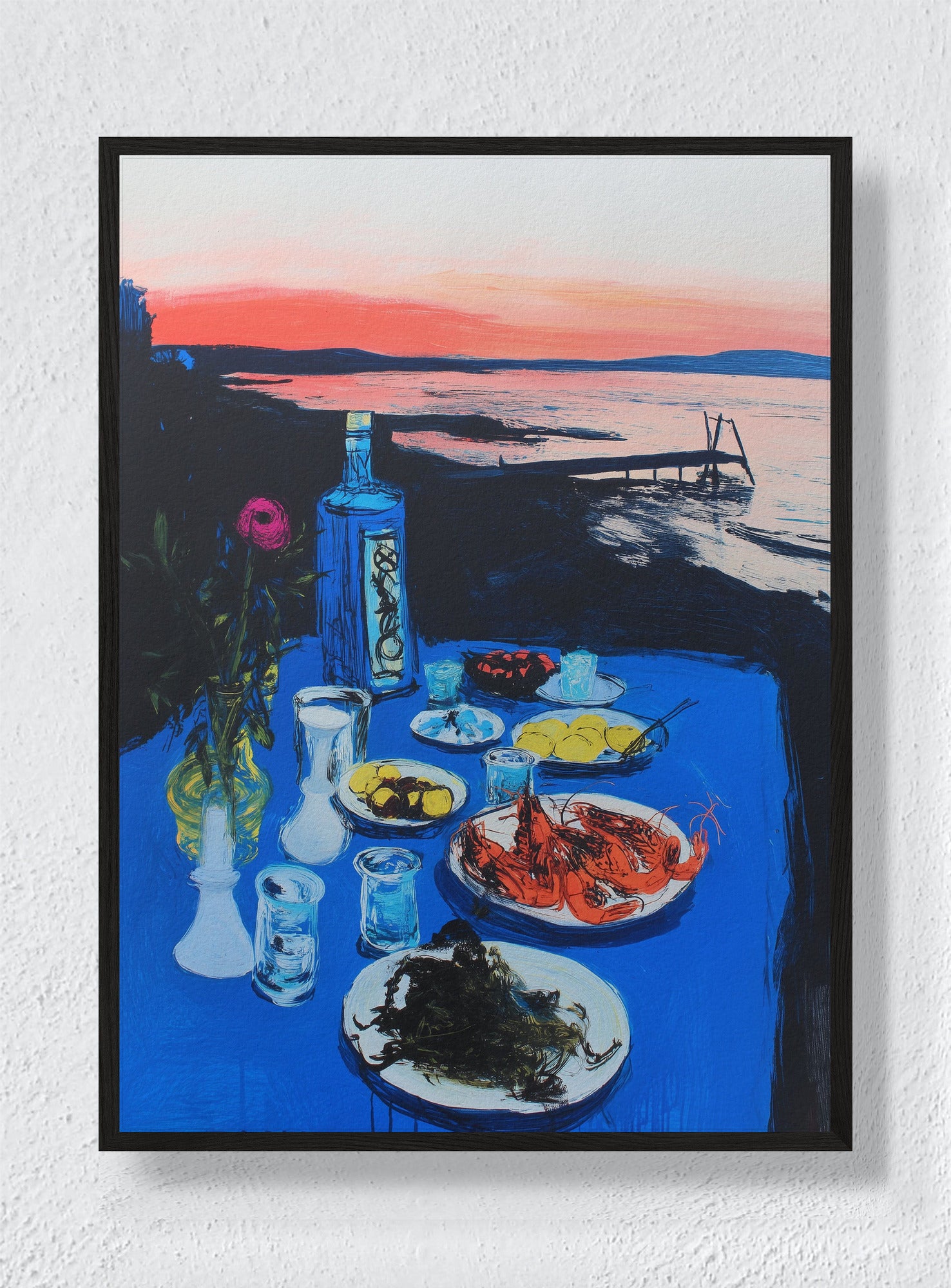 AL FRESCO EVENING - Black Frame