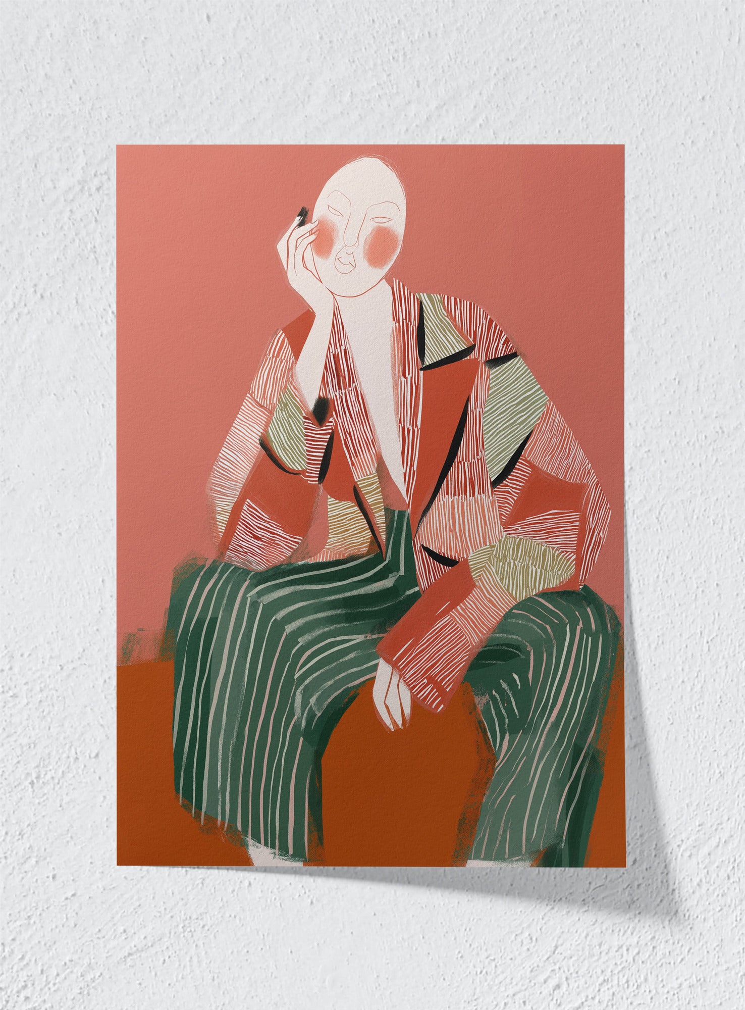 PORTRAIT IN TERRACOTTA - Unframed