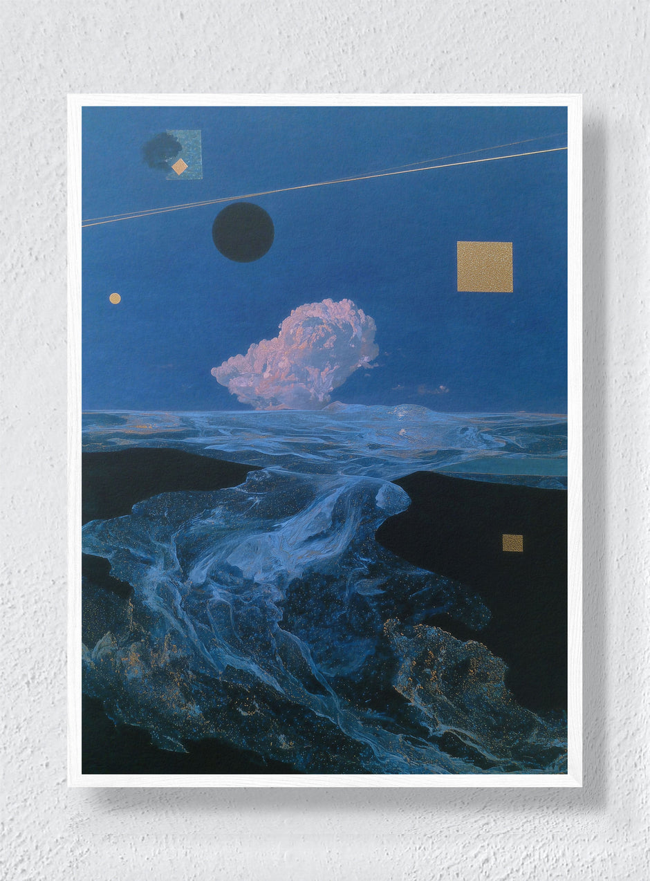 ASTRONOMER’S OCEAN - White Frame