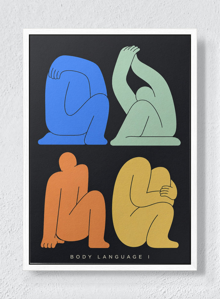 THE VIVID SELF - White frame canvas