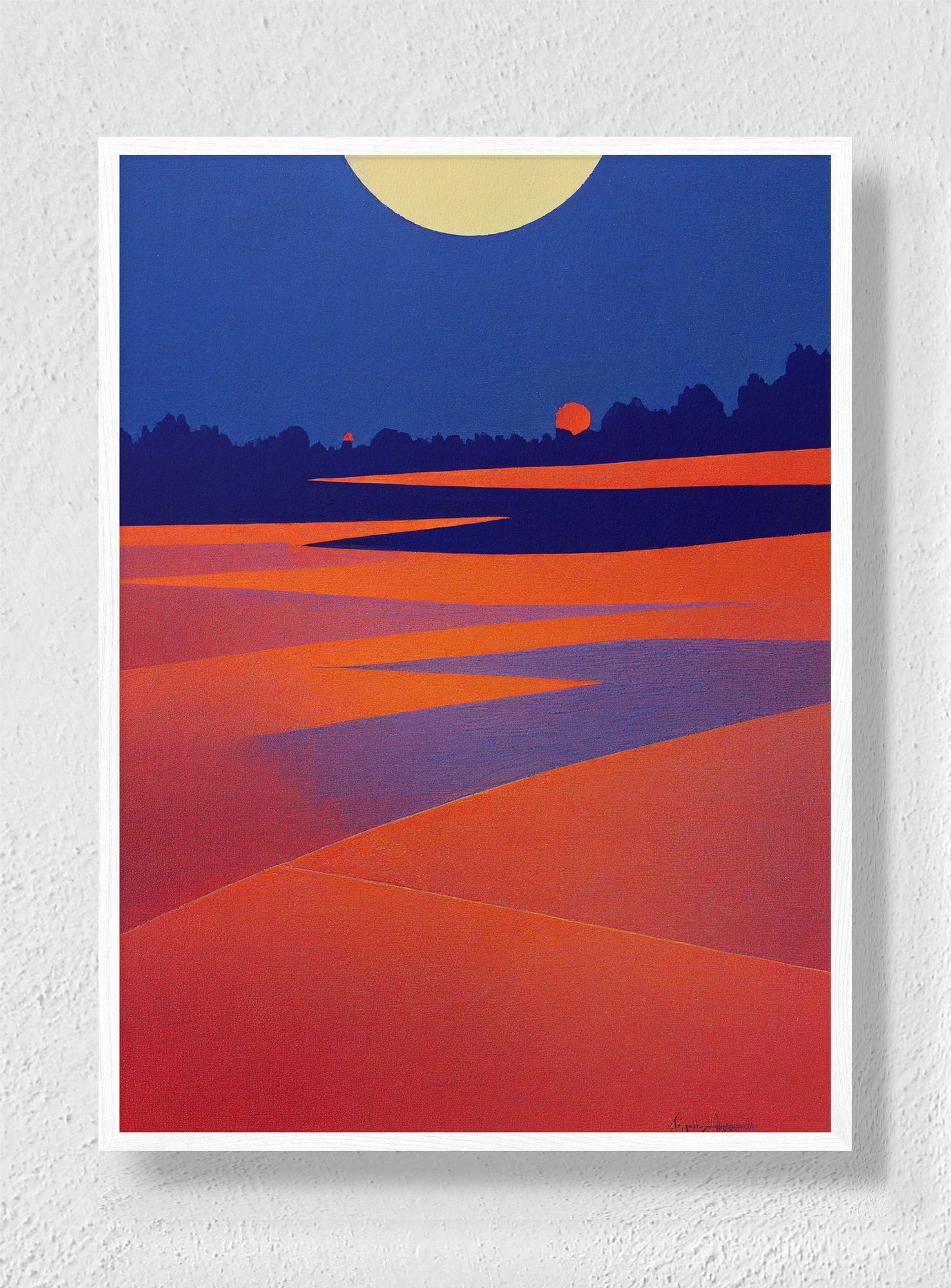 TWO SUNS - White Frame