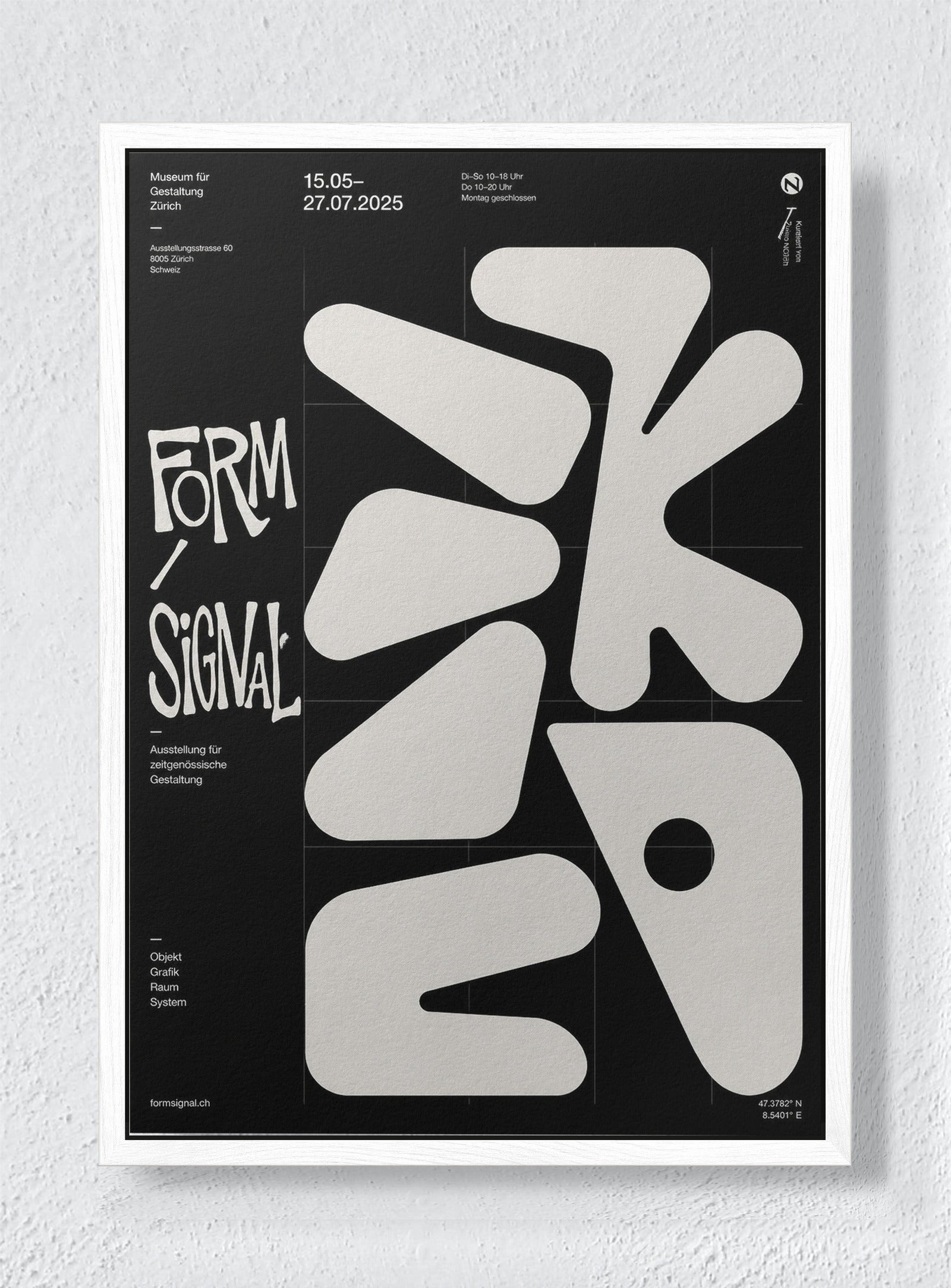 CARBON TYPE - White frame canvas