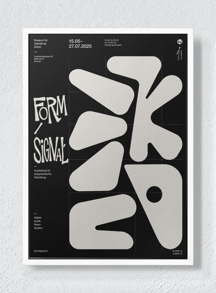 CARBON TYPE - White frame canvas