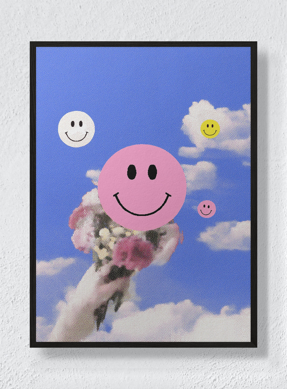 SKY GARDEN OF SMILES - Black Frame