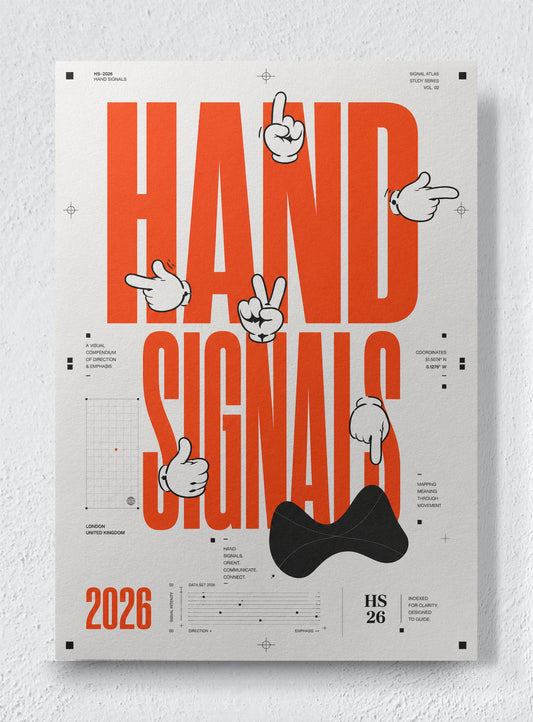 HAND SIGNALS - Unframed canvas