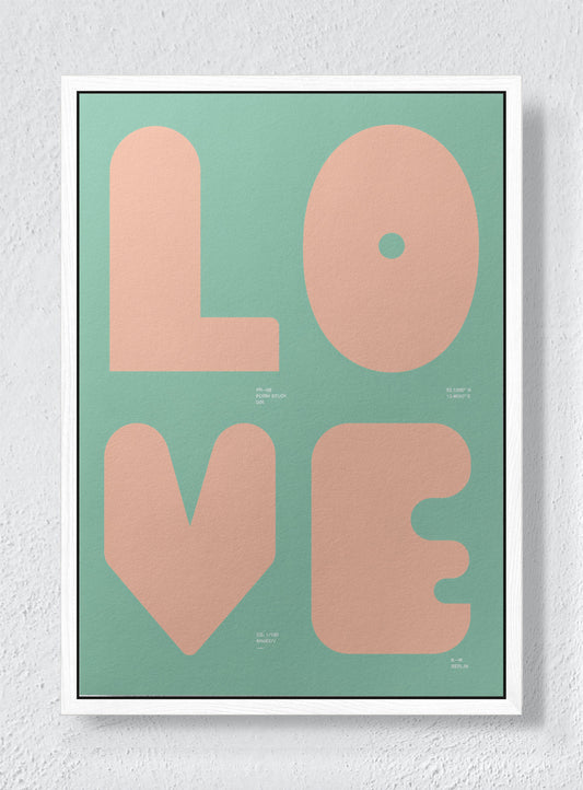 MALACHITE - White frame canvas