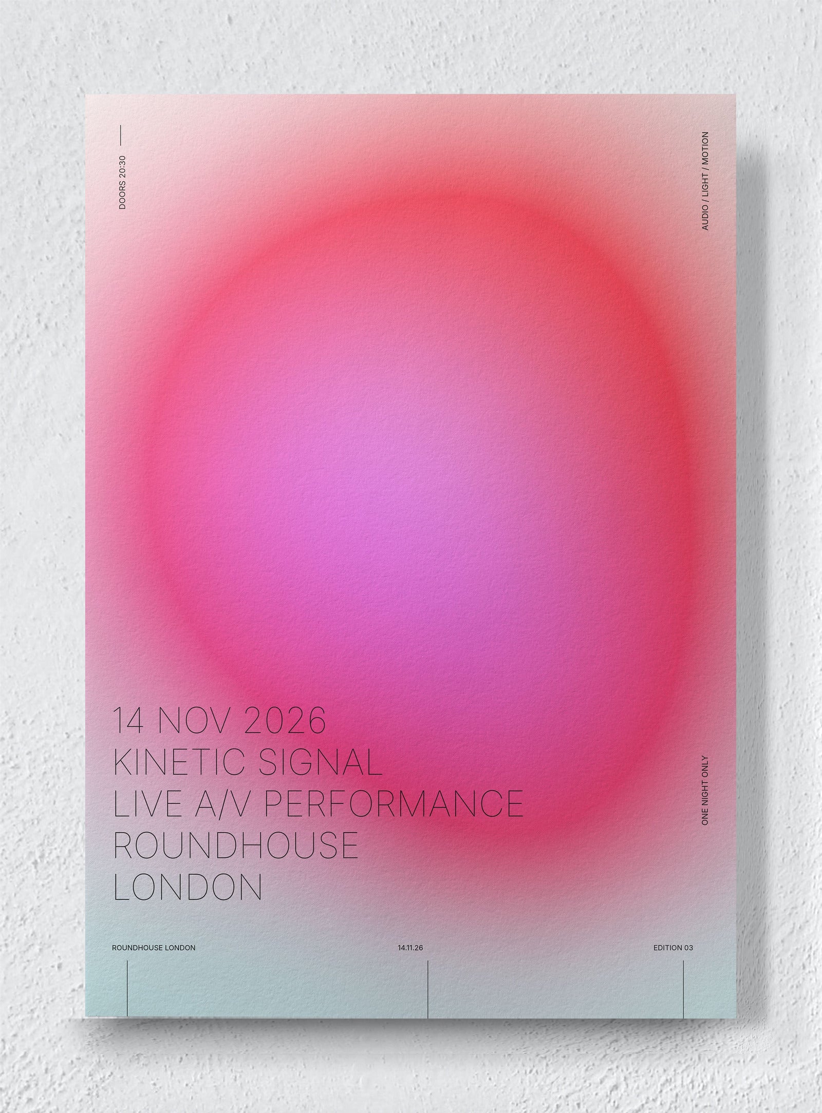 KINETIC SIGNAL - Unframed canvas