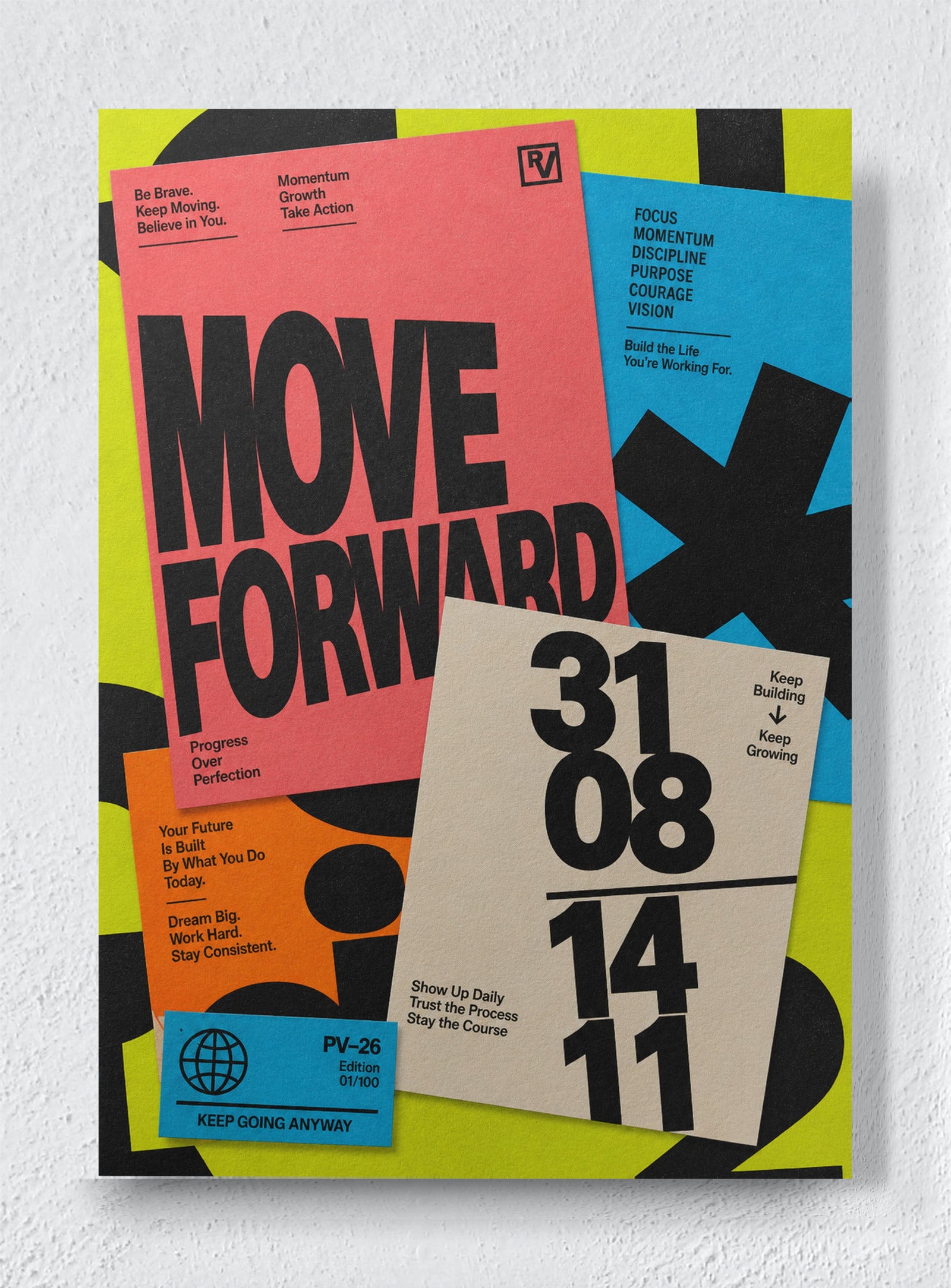 MOVE FORWARD - Unframed canvas