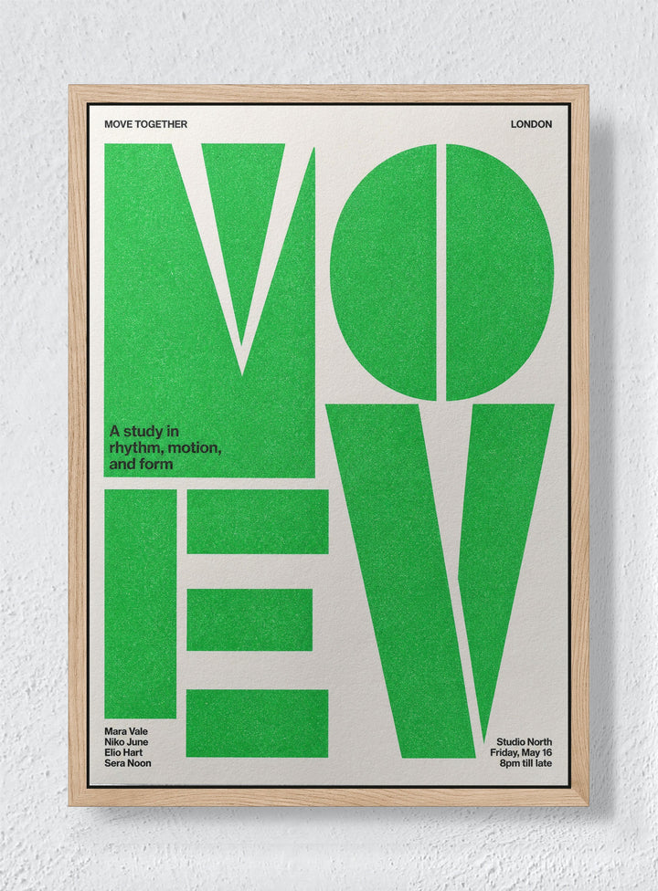 MOVE - Natural frame canvas
