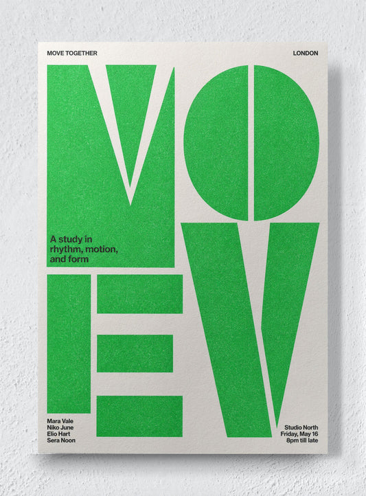 MOVE - Unframed canvas