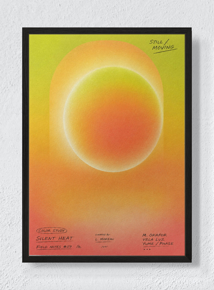 APRICOT HOUR - Black frame canvas