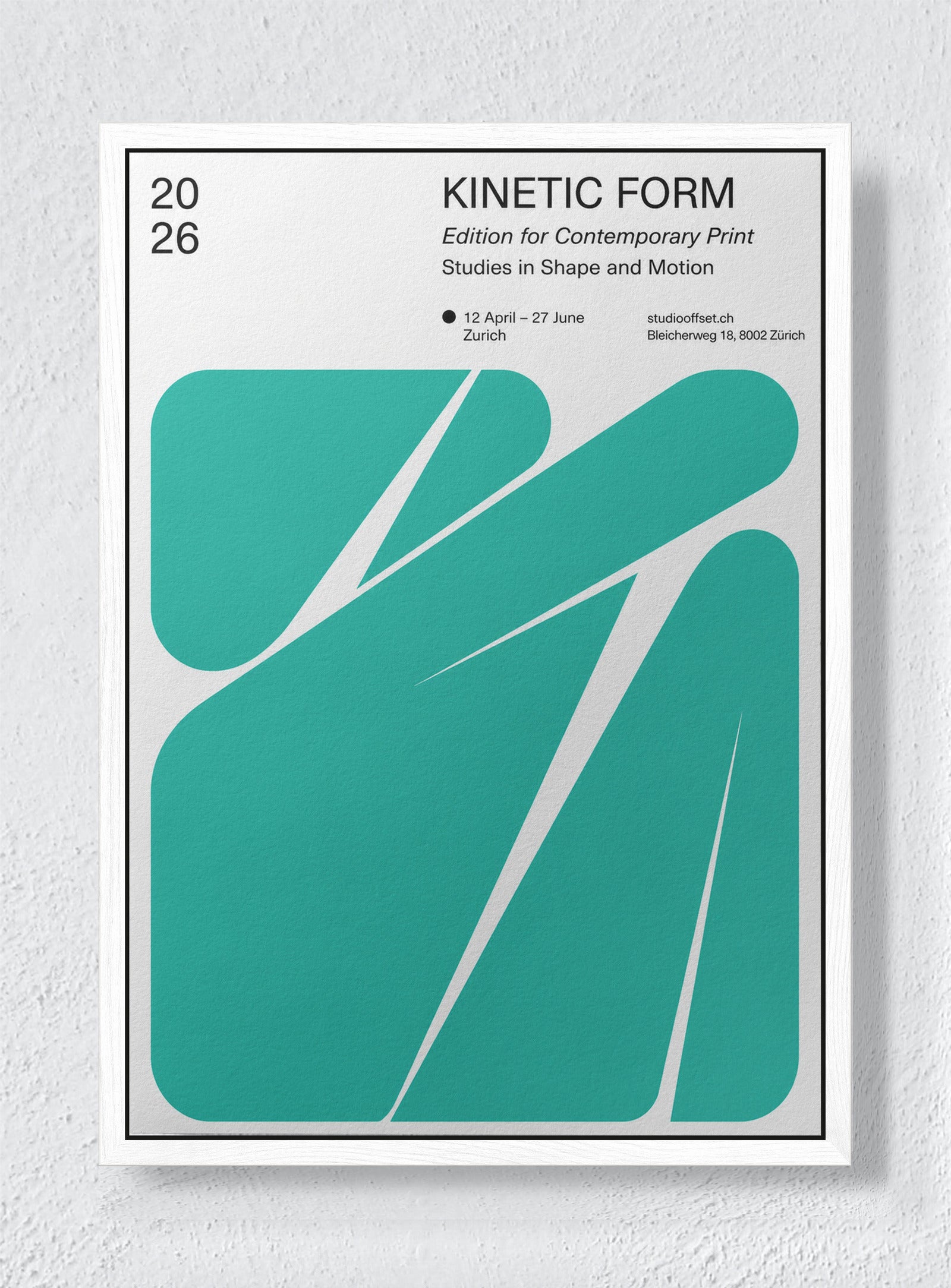 ALGAE - White frame canvas