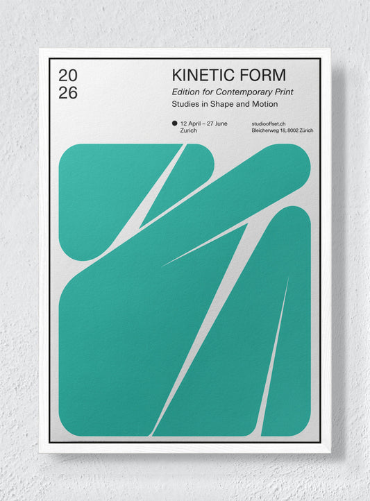 ALGAE - White frame canvas