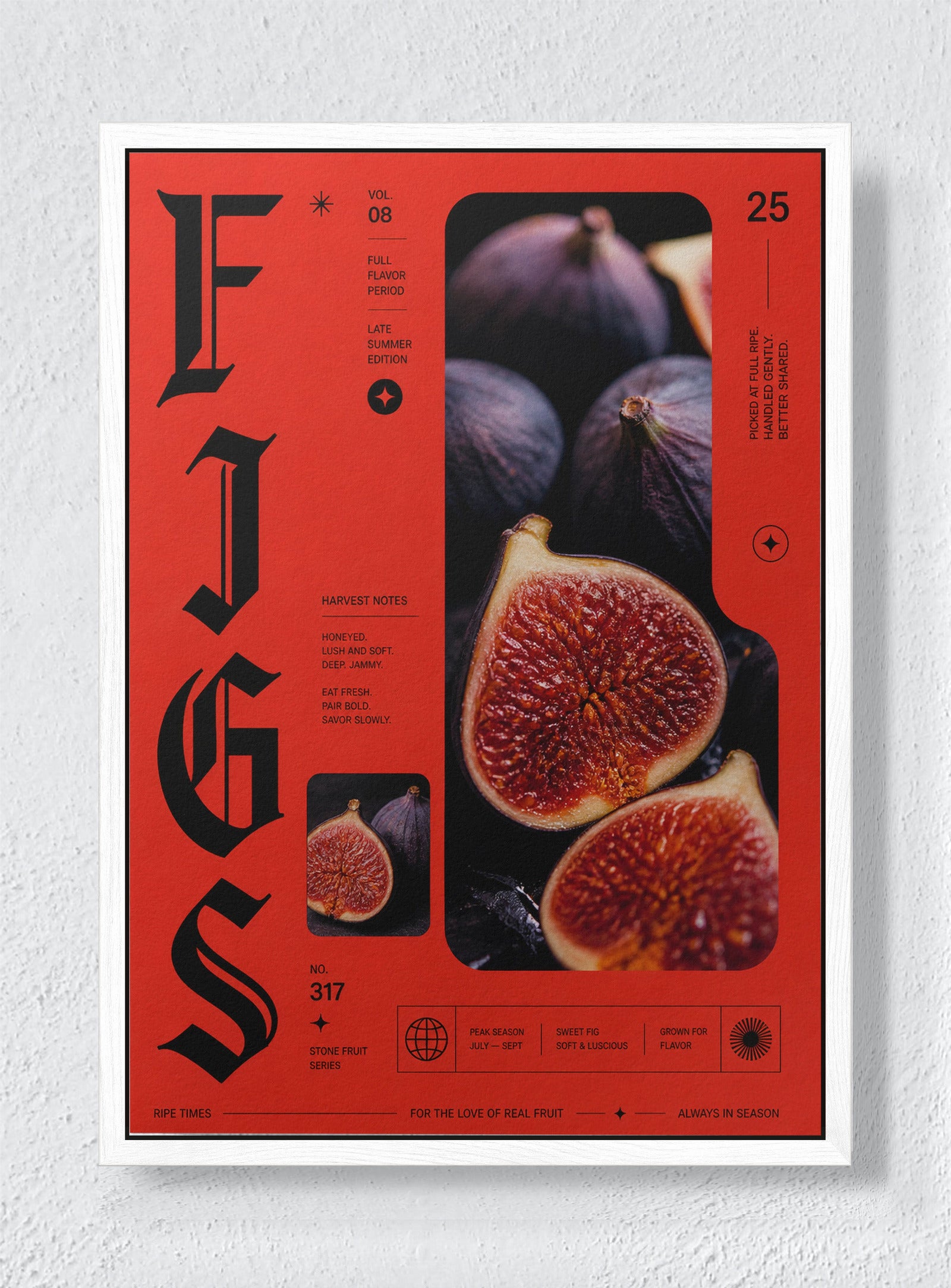 CAPSAICIN - White frame canvas