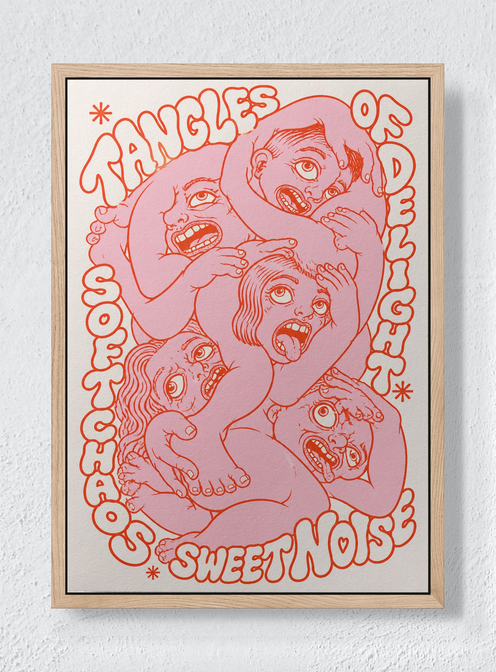 SWEET NOISE - Natural frame canvas